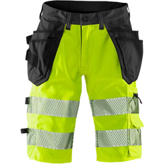 Fristads 2509 Craftsman Stretch Shorts - Hi-Vis Yellow/Black