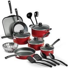 Gray Cookware Tramontina Primaware Cookware Set with lid 18 Parts