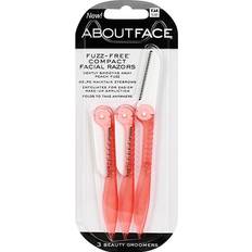 Cosmetics about-face 3-Count Fuzz-Free Compact Facial Folding Razors