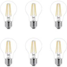 Led e27 6 pack Philips LED-glödlampa LEDClassic 7W/827 (60W) klar 6-pack E27