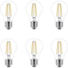 Philips LED pære LEDClassic 7W/827 (60W) klar 6-pak E27