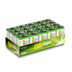 GP Batteries Super Alkaline 9V-battery, 1604A/6LF22, 20-pack