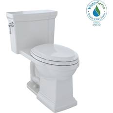 Toilets Toto Promenade II One-Piece Elongated 1.28 GPF Universal Height Toilet with CeFiONtect Colonial White MS814224CEFG#11 Colonial White 3