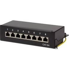 LogiLink NP0018B, 10 Gigabit Ethernet, 10000 Mbit/s, Cat6a, S/UTP (STP) Sort, Stål