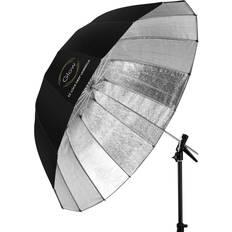 Paraguas Glow Easy Lock Medium Deep Beaded Silver Fiberglass Umbrella (41' #GL-EL-41S