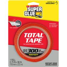 Red Allround Glue Super Glue 11710506 Construction Adhesive Tape.75-Inch x 98-Inch, transparent with red layer