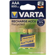 Batterier - Laddningsbara standardbatterier Batterier & Laddbart på rea Varta 5681 2st Laddningsbara Batterier ACCU RECYCLED AAA Ni-MH/800mAh/1,2V