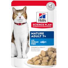 Hill's Animaux de compagnie Hill's Science Plan Mature 7+ Pack Mixte Poulet Poisson - 12 x 85 g