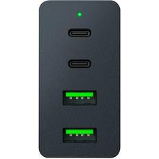 USB-C 130W GaN Charger Featuring two USB-C and two USB-A ports Compact power Compact form factor Charge up to 4 devices