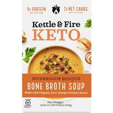 Vitamin D Broth & Stock Kettle & Fire Mushroom Bisque Bone Broth Soup 16.9oz 1