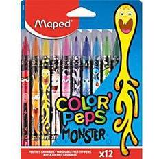 Arts et Métiers Maped Felt Tip Color Peps Monster Pens Pack of 12