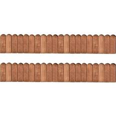 vidaXL Beeteinfassungen 2 Stk. 120 cm Kiefernholz Imprägniert Braun