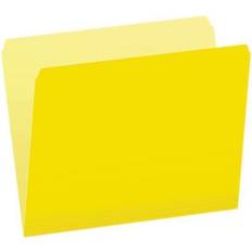 Yellow Binders & Folders Pendaflex Colored File Folders, Straight Tabs, Letter