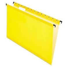 Yellow Binders & Folders Pendaflex 615315YEL Poly Laminate Hanging Folders, Legal, 1/5