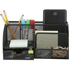 Multifärgade Brevkorgar Mind Reader 7-Compartment Metal Desk Organizer