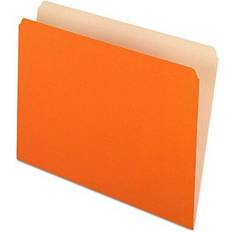 Orange Binders & Folders Pendaflex Two-Tone Color File Folders, Letter