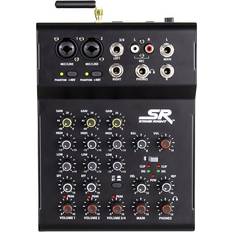 Tables de mixage de studio Monoprice Stage Right ix4B 4-Channel Live Sound and Recording Mixer with Bluetooth, USB, and Effects
