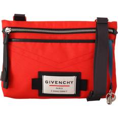 Herr - Röda Axelremsväskor Givenchy Polyamid Downtown Flat Crossbody Väska - Red
