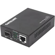 Intellinet 508216 netværksomformer til medie 1000 Mbit/s Sort