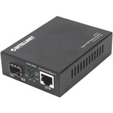 Convertisseurs multimédia Intellinet Gigabit PoE+ Media Converter 1 x 10/100/1000 Base-T RJ45 Port to 1 x SFP Port PoE+ Injector