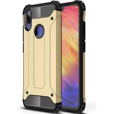 Xiaomi redmi note 7 skal Hurtel JollyFX Hybrid Armor Case Tufft Robust Skal till Xiaomi Redmi Note 7 Gyllene