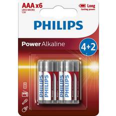 Philips Alcalina Baterías y Cargadores Philips Power Alkaline Lr03p6bp/10 Batería No-recargable