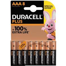 Aaa lr03 batteri Duracell Plus AAA LR03 Batteri, 8 stk