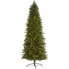 Natural Christmas Trees Nearly Natural Faux 9' Slim Christmas Tree