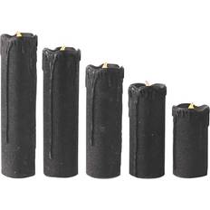 Black Candles 5 Piece Black Candles Candle