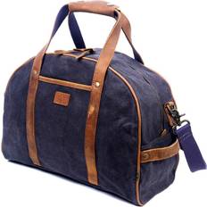 TSD Brand Stone Creek Waxed Canvas Weekender Gray