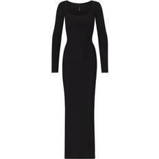 Soft Lounge Long Sleeve Dress - Onyx