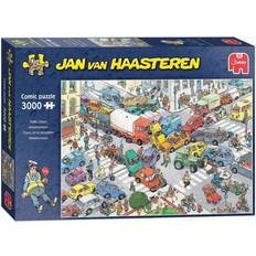 Klassiska pussel Jumbo Jan Van Haasteren Traffic Chaos 3000 Pieces