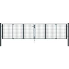 Acero Puertas vidaXL Mesh Garden Gate 400x125cm