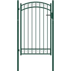 Acciaio Cancelli vidaXL Fence Gate with Arched Top 102x200cm