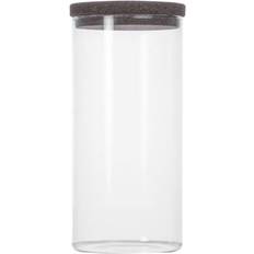 Sagaform Bocal Rangement Avec Couvercle Transparent-marron Foncé Boîte de Cuisine 1.5L