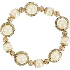 Pearl Bracelets 1928 Jewelry Stretch Bracelet - Gold/Pearl