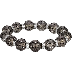 1928 Jewelry Stretch Bracelet - Black/Transparent