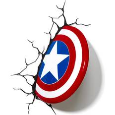 Captain america sköld Maskerad Paladone Marvel 3D LED Light Captain America Shield Vägglampa