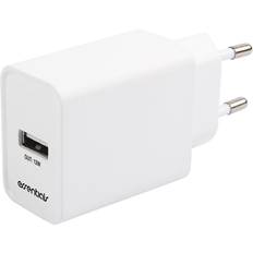 Essentials Batterier & Opladere Essentials 12W vægoplader med MicroUSB-kabel