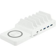 6 i 1 USB-laddstation med trådlös laddare