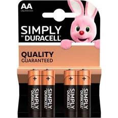 Duracell aa batteri Duracell AA Batterier 4-pak