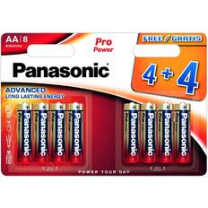 Panasonic Batterier Batterier & Laddbart Panasonic 5st 8-Pack Pro Power AA-batterier