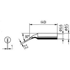 Soldering iron Ersa 2 mm Soldering Iron Tip