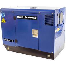 DUAB-POWER Generator MDG12S-3 3-faset Diesel Støjsvag