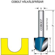 Hålkälsfräs Cobolt 214-025 Hålkälsfräs