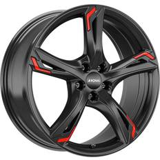 Ronal R62 Red JET BLACK 8.0x19 5/112.00 ET50 B76.0