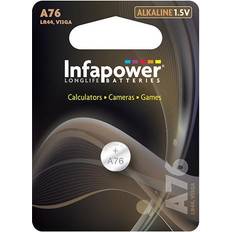 Infapower A76 LR44 V13GA 76A Alkaline Coin Cell Battery