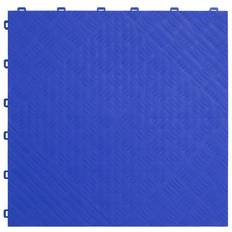 Revêtements de sol Sealey Polypropylene Floor Tile 400 x 400mm Blue Treadplate, Pack of 9