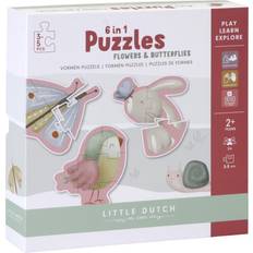 6 in 1 Puzzles Flowers & Butterflies