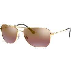 Ray-Ban Rb3543 Chromance Gold Frame Violet Lenses Polarized 59-16